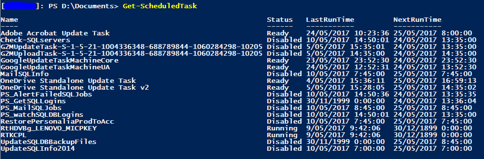 Get-ScheduledTask