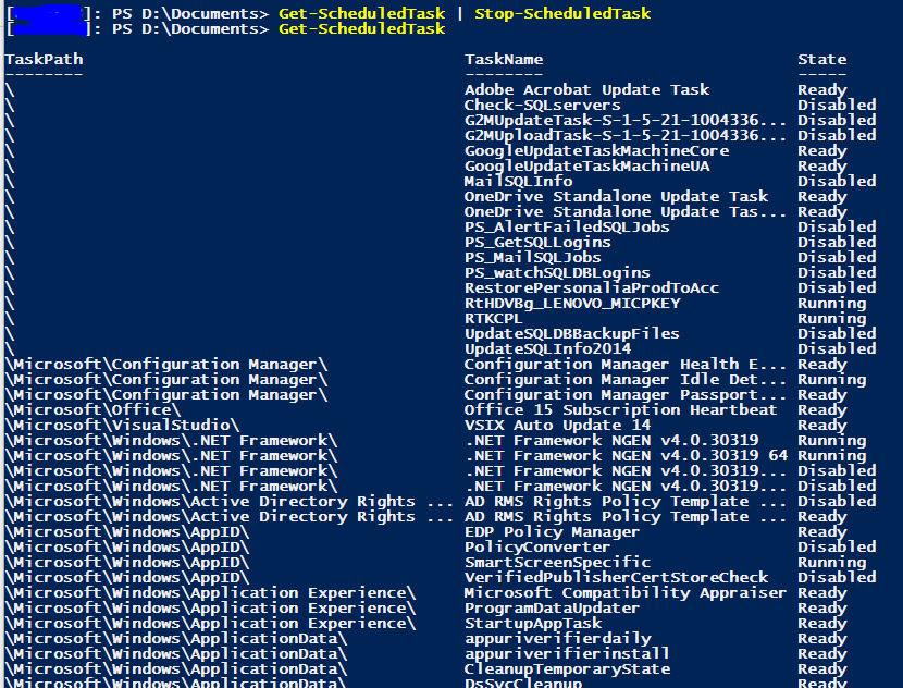 Get-ScheduledTask