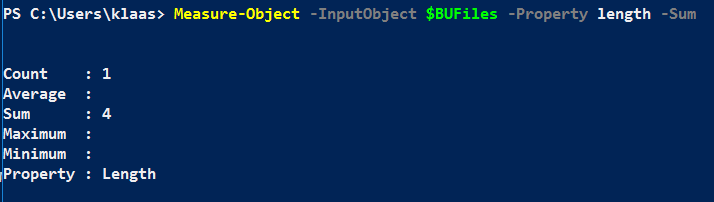 Measure inputobject