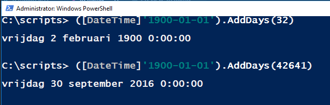 PowerShellDateadd